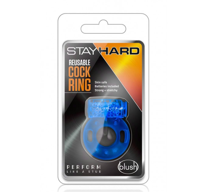 Ерекційне кільце Stay Hard синього кольору