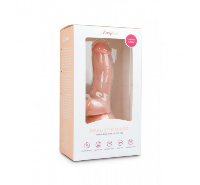 Фаллоимитатор EasyToys Realistic Dildo - 15 см бежевый