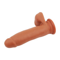 Фаллоимитатор на присоске Chisa T-skin ReaL SEX LURE, 17.5 см х 3.8 см, коричневый