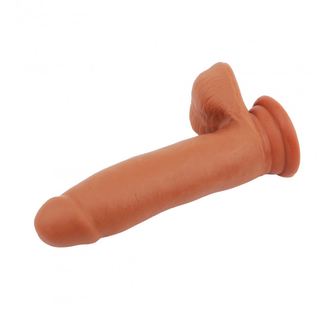 Фаллоимитатор на присоске Chisa T-skin ReaL SEX LURE, 17.5 см х 3.8 см, коричневый