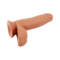 Фаллоимитатор на присоске Chisa T-skin ReaL SEX LURE, 17.5 см х 3.8 см, коричневый