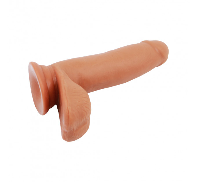 Фаллоимитатор на присоске Chisa T-skin ReaL SEX LURE, 17.5 см х 3.8 см, коричневый