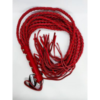Флоггер натуральная кожа DS Fetish Leather flogger red