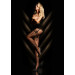 Колготки Ballerina's Secret Black Secret з імітацією панчох та візерунками, чорні, S/M