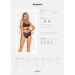 Комплект кружевного белья Obsessive RAQUELIA с чокером, черный, L/XL