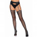 Комплект пояс и чулки со стразами Leg Avenue Garter belt and stockings set O/S