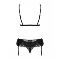 Мереживний комплект Obsessive Maderris 3-pcs set XS/S