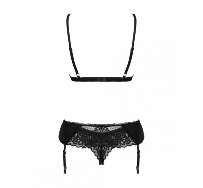 Кружевной комплект Obsessive Maderris 3-pcs set XS/S