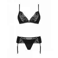 Мереживний комплект Obsessive Maderris 3-pcs set XS/S