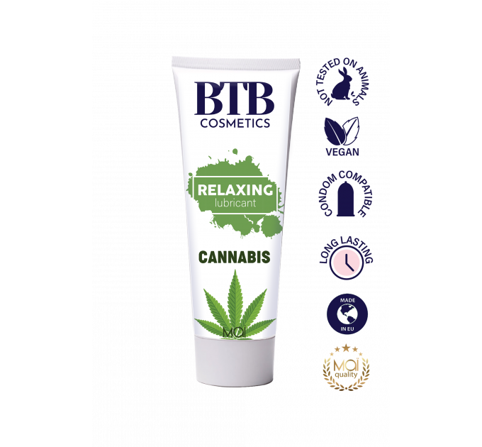 Лубрикант на водной основе BTB WATER BASED CANNABIS LUBRICANT 100ML