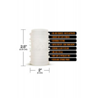 Мастурбатор рельєфний, що самозмащується Global Novelties Just Add Water Whack Pack Cuff, білий