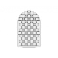 Мини мастурбатор нереалистичный Tenga Pocket Block Edge, с рельефом, белый