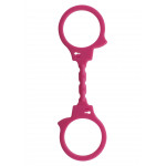Наручники эластичные ToyJoy, силиконовые, розовые