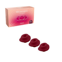 Змінні насадки на Womanizer Premium 2 та Classic 2 бордові, розмір S