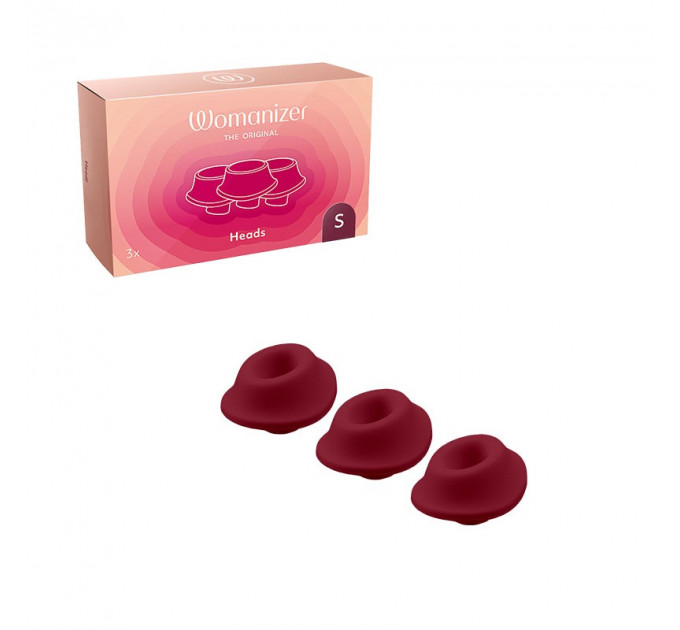 Сменные насадки на Womanizer Premium 2 и Classic 2 бордовые, размер S