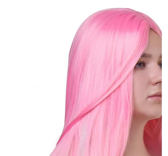 Парик длинный Fetish Hair розовый, 100 см