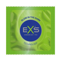 Презервативи веганські, що світяться в темряві Exs Glowing (ціна за упаковку, 12 шт.)