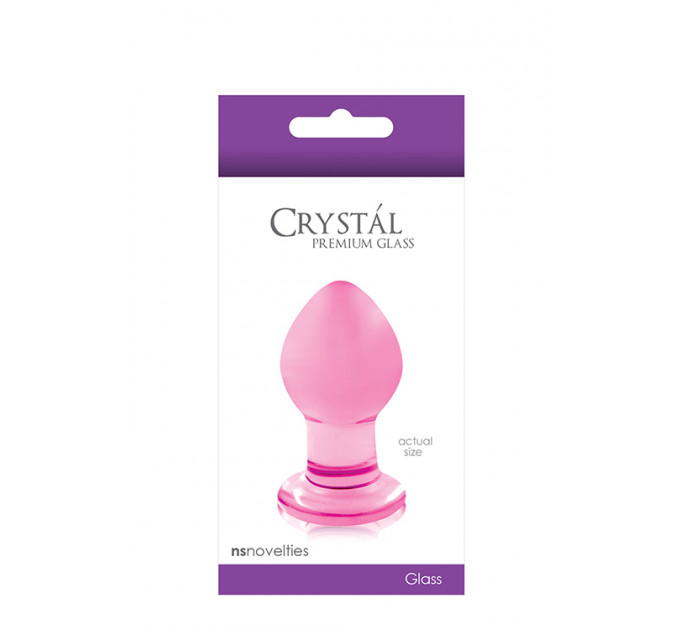 Скляна пробка NS Novelties CRYSTAL SMALL PINK