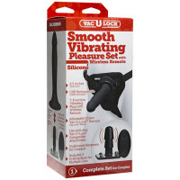 Стпапон з вібрацією Doc Johnson Vac-U-Lock Smooth Vibrating Pleasure Set