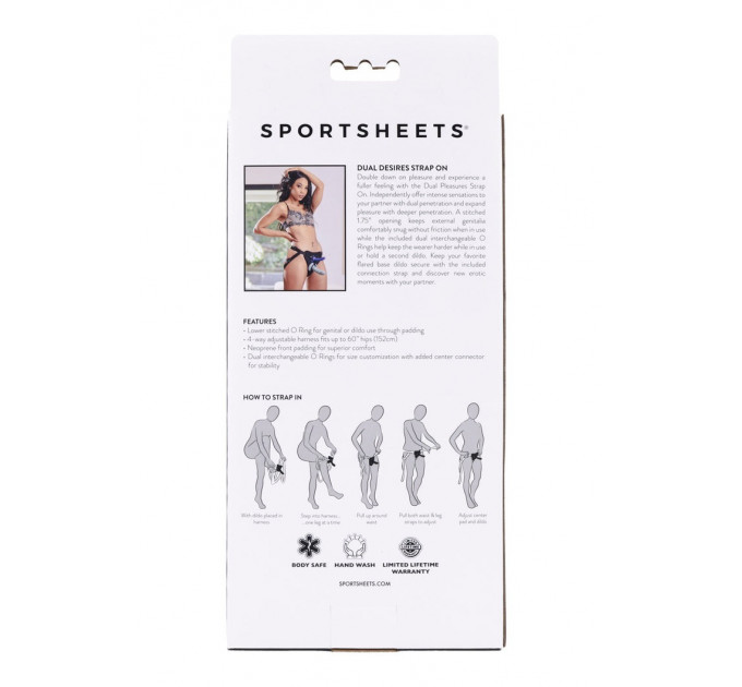 Трусики для страпонів Sportsheets Dual Desires з подвійним проникненням
