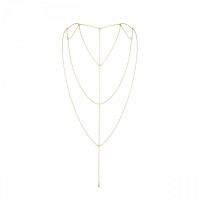 Ланцюжок для спини Bijoux Indiscrets Magnifique Back and Cleavage Chain -Silver, прикраса для тіла