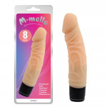 Вибратор силиконовый на батарейках Chisa M-Mello, телесный