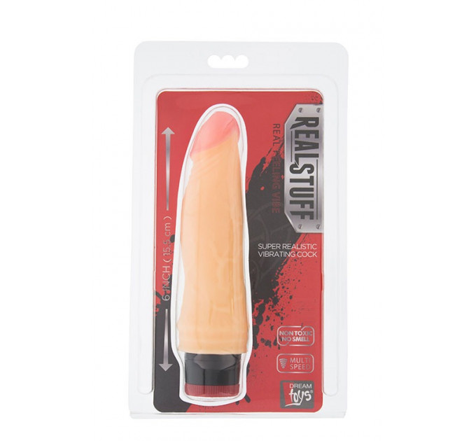 Вибромассажер реалистик Dream toys Real Stuff, телесный