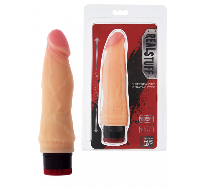 Вибромассажер реалистик Dream toys Real Stuff, телесный