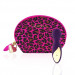 Вибратор мини-микрофон Rianne S Essentials Lovely Leopard Mini Wand в сумочке, фиолетовый