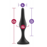 Анальный стимулятор LUXE BEGINNER PLUG MEDIUM, BLACK