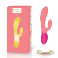Вібратор з функцією нагрівання RIANNE S ESSENTIALS - XENA RABBITCORAL & ROSE