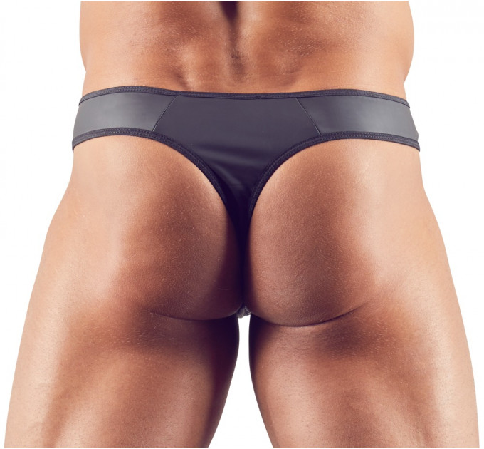 Чоловічі стрінги зі стразами по блискавці Sven Joy Ment Men's String, чорний, S
