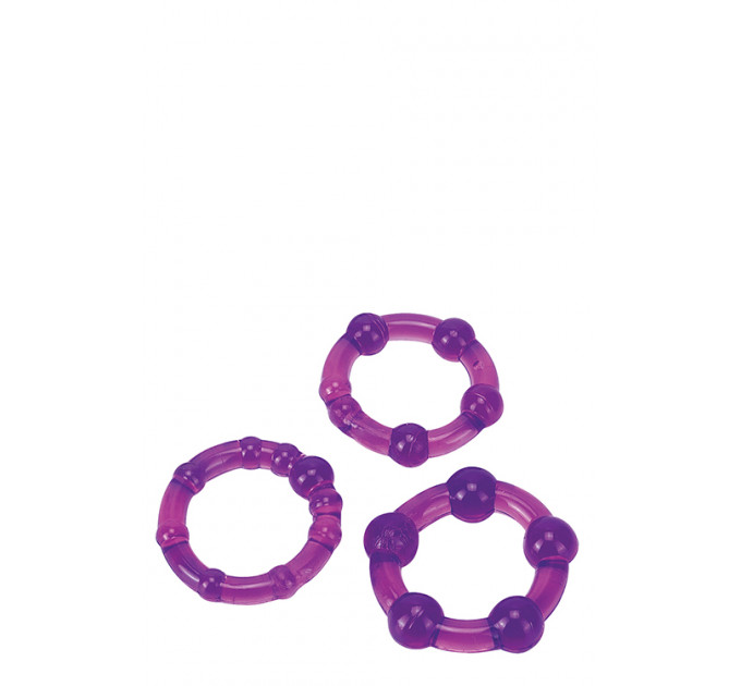 Набір ерекційних кілець Ultra Soft & Stretchy Pro Rings, PURPLE