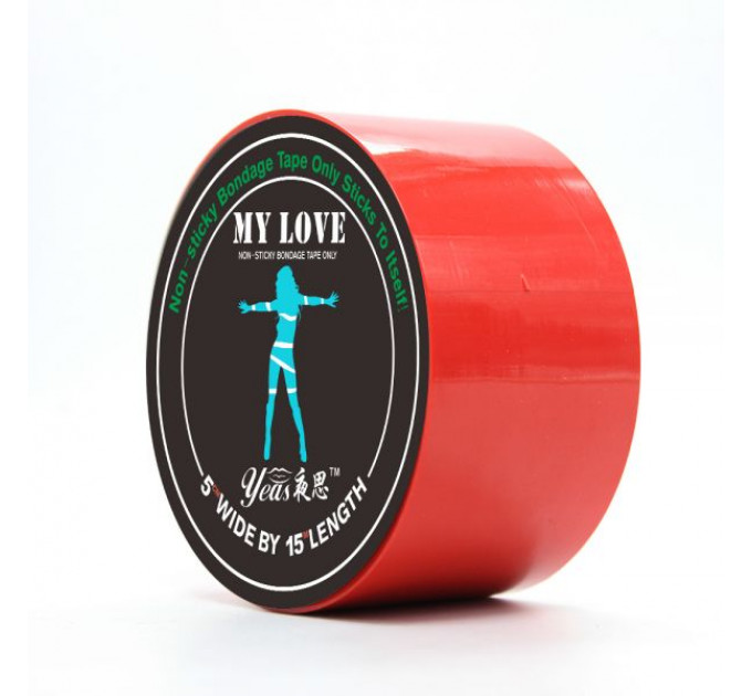 Лента бондажная красная 15 м My Love