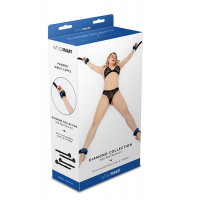 Набір БДСМ для ліжка WHIPSMART DIAMOND BED RESTRAIN KIT BLUE