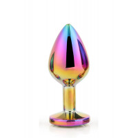 Dt21782 Райдужна анальна пробка GLEAMING LOVE MULTICOLOUR PLUG MEDIUM