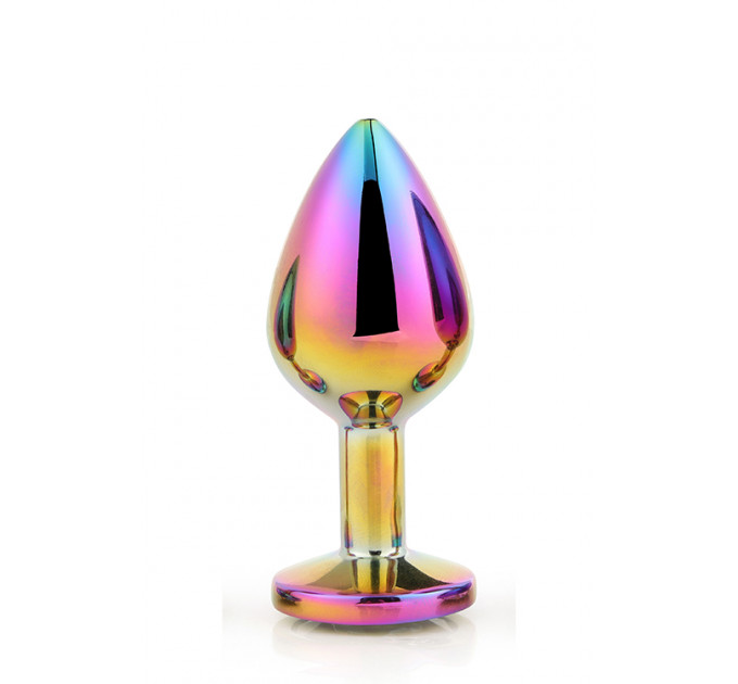 Dt21782 Райдужна анальна пробка GLEAMING LOVE MULTICOLOUR PLUG MEDIUM