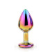 Dt21782 Райдужна анальна пробка GLEAMING LOVE MULTICOLOUR PLUG MEDIUM