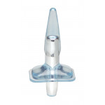 Плаг з вібрацією MENZSTUFF PURRFECT PLUG, CLEAR BLUE