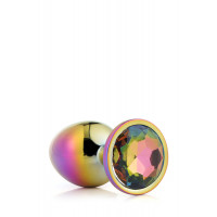 Dt21782 Райдужна анальна пробка GLEAMING LOVE MULTICOLOUR PLUG MEDIUM