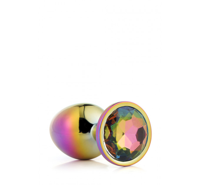 Dt21782 Райдужна анальна пробка GLEAMING LOVE MULTICOLOUR PLUG MEDIUM