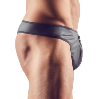 Чоловічі стрінги зі стразами по блискавці Sven Joy Ment Men's String, чорний, S