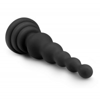 Анальна ялинка силікон Easy Toys Beaded Cone чорна, 16.5 см