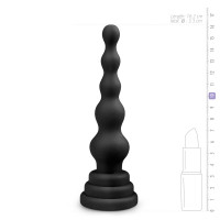Анальна ялинка силікон Easy Toys Beaded Cone чорна, 16.5 см