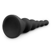 Анальна ялинка силікон Easy Toys Beaded Cone чорна, 16.5 см