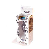 Анальна пробка з каменем Plug-Jewellery Dark Silver PLUG- Light Blue розмір S