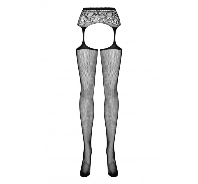 Чулки с поясом Garter stockings S307 XL/XXL