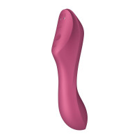 Подвійний вібратор із вакуумною стимуляцією Satisfyer Curvy Trinity 3, рожевий