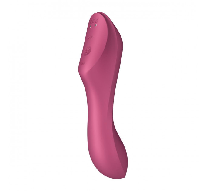 Двойной вибратор с вакуумной стимуляцией Satisfyer Curvy Trinity 3, розовый