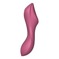Подвійний вібратор із вакуумною стимуляцією Satisfyer Curvy Trinity 3, рожевий